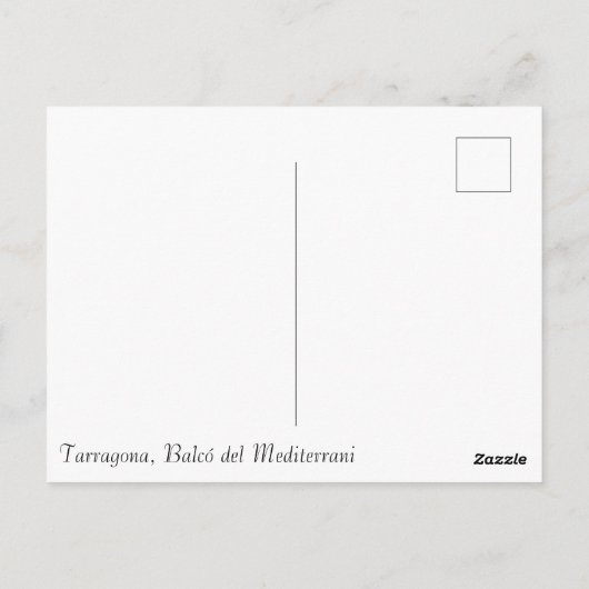 Postal tarragona ポストカード (裏面)