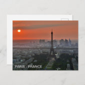 postal Torre Eiffel, en París, Francia ポストカード (正面/裏面)