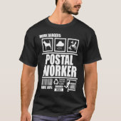 Postal Worker Handling Postman Mailman Tシャツ (正面)