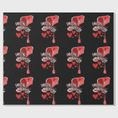 Postal worker heart - love postal worker mail ラッピングペーパー (フラット)