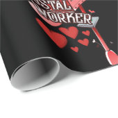 Postal worker heart - love postal worker mail ラッピングペーパー (ロールコーナー)