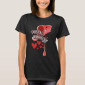 Postal worker heart - love postal worker mail tシャツ (正面)
