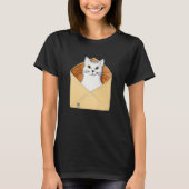 Postal worker kitten mailman cat tシャツ (正面)