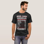 Postal Worker Mail Lady Nutritional And Undeniable Tシャツ (正面フル)