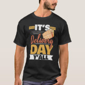 Postal Worker Mailman Delivery Shipment Mail Escor Tシャツ (正面)