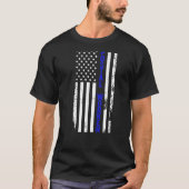Postal Worker US Flag Postman Mail Carrier Mailman Tシャツ (正面)