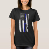 Postal Worker US Flag Postman Mail Carrier Mailman Tシャツ (正面)