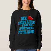 Postal Worker Valentines Mail Handler Employee Lov スウェットシャツ (正面)