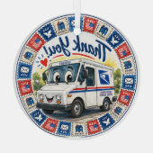 Postal Workers Appreciation  ガラスオーナメント (裏面)