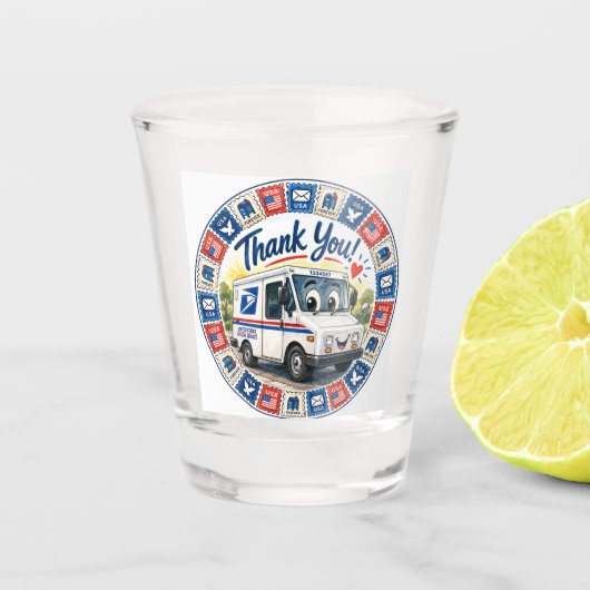 Postal Workers Appreciation  ショットグラス (正面)