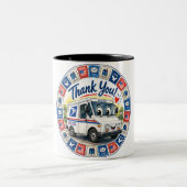 Postal Workers Appreciation  ツートーンマグカップ (中央)