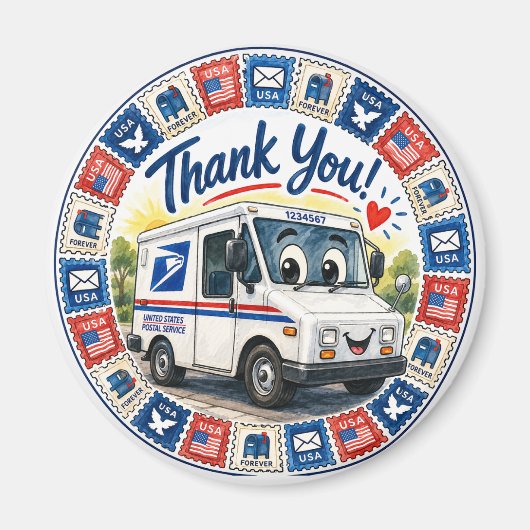 Postal Workers Appreciation  マグネット (正面)
