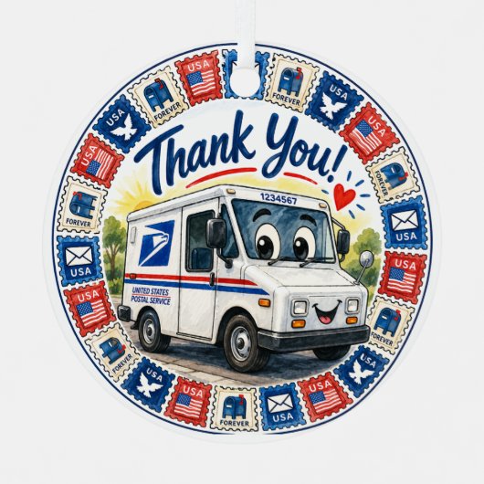 Postal Workers Appreciation  メタルオーナメント (正面)