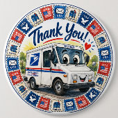 Postal Workers Appreciation  缶バッジ (正面)