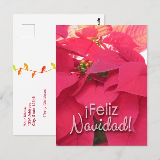Postal Xmas 001 - Spanish - Postcard ポストカード (正面/裏面)