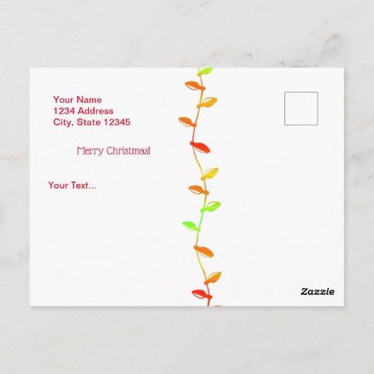 Postal Xmas 001 - Spanish - Postcard ポストカード (裏面)