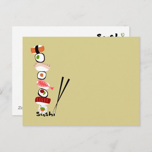 postarsushi1 ポストカード (正面/裏面)