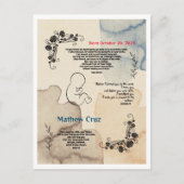 PostCard誕生賛美のベビー(&S)。 ポストカード (正面)