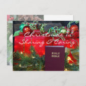 Postcard2を共有する及び気にするクリスマス-カスタマイズ シーズンポストカード (正面/裏面)