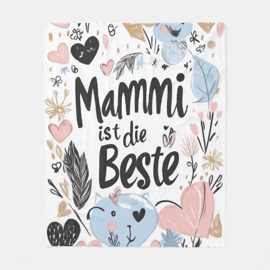 Postcard フリースブランケット (正面)