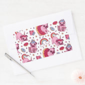 Postcard 長方形シール (封筒)