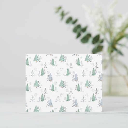 Postcard (10,8 x 14,2 cm) - Christmas Trees ポストカード (スタンド正面)