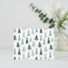 Postcard (10,8 x 14,2 cm) - Christmas Trees Briefk ポストカード