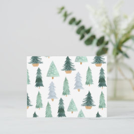 Postcard (10,8 x 14,2 cm) - Christmas Trees Briefk ポストカード