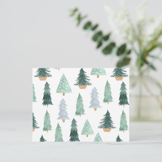 Postcard (10,8 x 14,2 cm) - Christmas Trees Briefk ポストカード (スタンド正面)