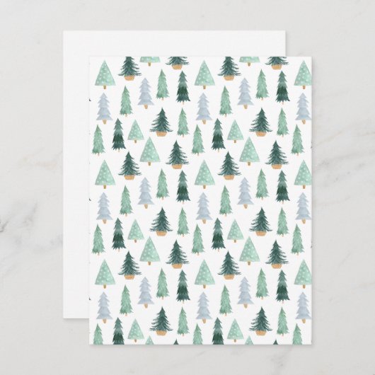 Postcard (10,8 x 14 cm) - Christmas Trees (正面/裏面)
