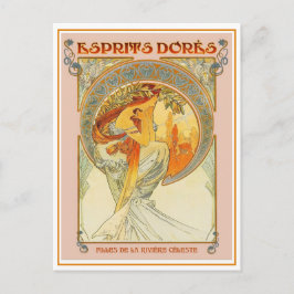 Postcard - Art Nouveau Esprits Dores シーズンポストカード