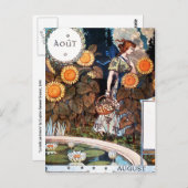 Postcard:  August/ Auot ポストカード (正面/裏面)