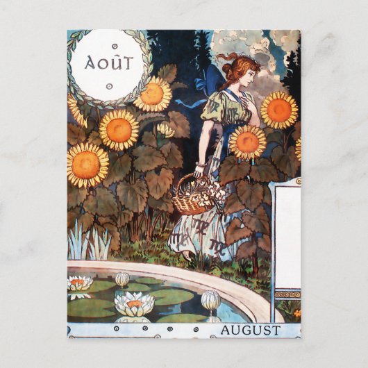 Postcard:  August/ Auot ポストカード (正面)