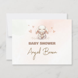 Postcard Baby Shower Bunny ポストカード