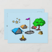 Postcard Camping ポストカード (正面/裏面)