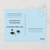 Postcard Camping ポストカード (裏面)