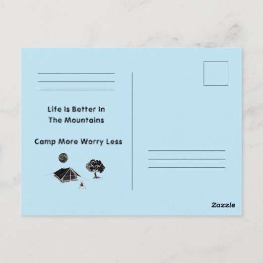 Postcard Camping ポストカード (裏面)