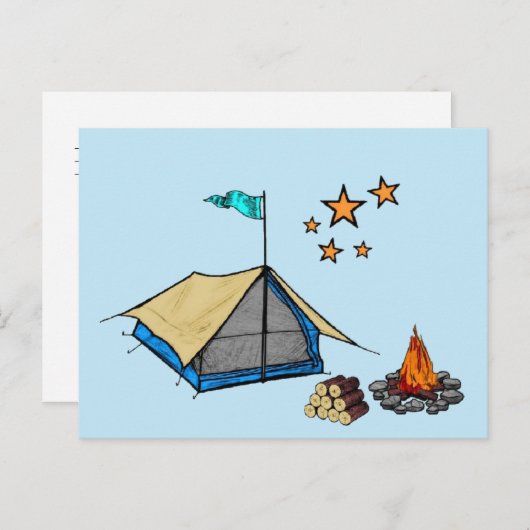 Postcard Camping ポストカード (正面/裏面)