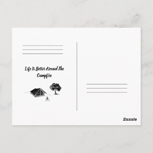 Postcard Camping ポストカード (裏面)