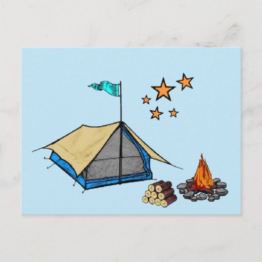 Postcard Camping ポストカード (正面)