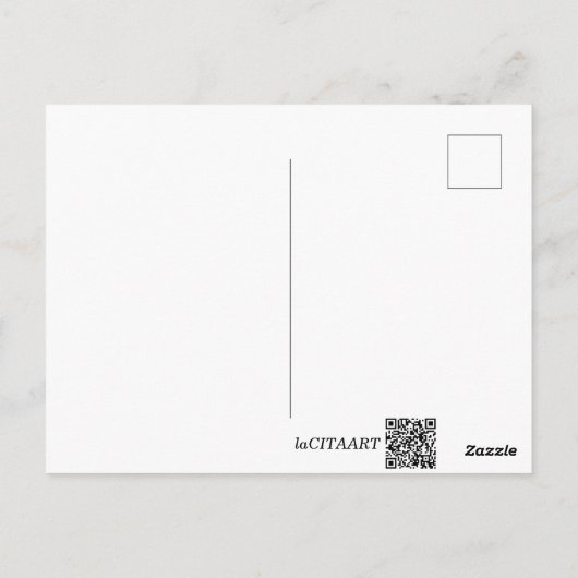 Postcard - Cat with Coffee ポストカード (裏面)