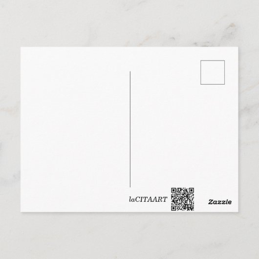 Postcard - Cat with Coffee ポストカード (裏面)