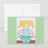 Postcard Child playing with a hula hoop ポストカード (正面/裏面)