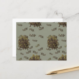 Postcard Ciervo con moños ポストカード