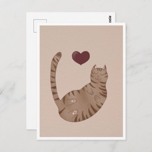 Postcard - Cute Cat ポストカード (正面/裏面)