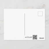 Postcard - Cute Cat in Glass ポストカード (裏面)