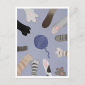 Postcard - Cute Paws ポストカード (正面)