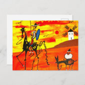 Postcard Don Quixote 4.25" x 5.6" ポストカード (正面/裏面)