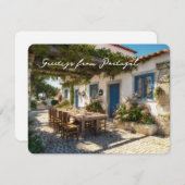 Postcard from Portugal, terrace シーズンカード (正面/裏面)