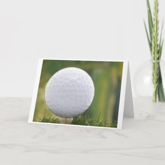 postcard golf ball カード (正面)